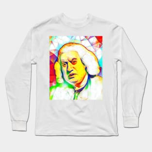 Samuel Johnson Colourful Portrait | Samuel Johnson Artwork 11 Long Sleeve T-Shirt